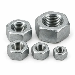 BSW Whitworth Hex Nuts – Zinc-Plated Steel